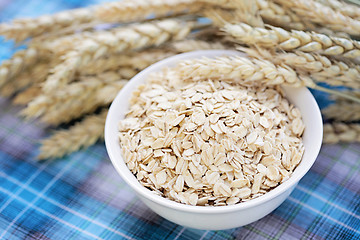 Image showing bowl of oats