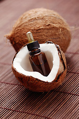 Image showing coconut essential oil