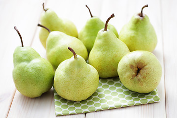 Image showing green pears