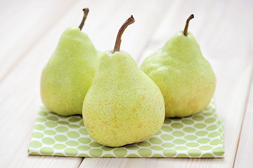 Image showing green pears