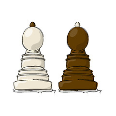 Image showing Chess bishop