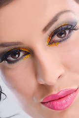 Image showing Beautiful Woman with  Luxury Makeup