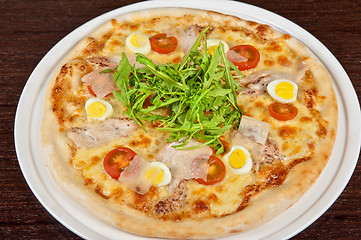 Image showing meat pizza