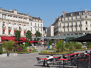Image showing Angers, town center, summer decoration, july 2013