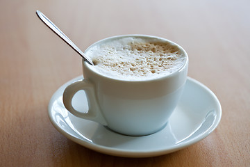 Image showing cup of coffee with crema