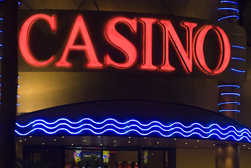 Image showing casino neon