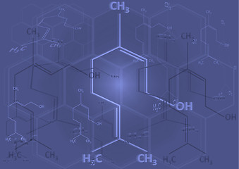 Image showing The chemical structural formula of spirit