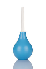 Image showing Blue rubber pear