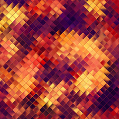 Image showing Mosaic orange abstract. EPS 10