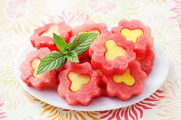 Image showing watermelon flowers