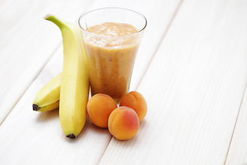 Image showing banana and apricot shake