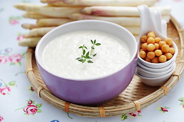 Image showing cream of asparagus soup