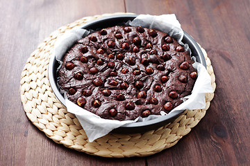 Image showing hazelnuts brownie 