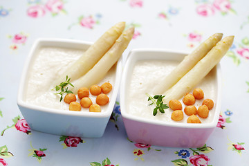 Image showing cream of asparagus soup