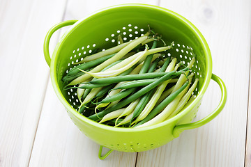 Image showing green and yellow beans