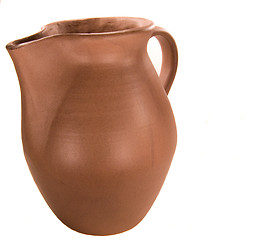 Image showing Clay jug full length view