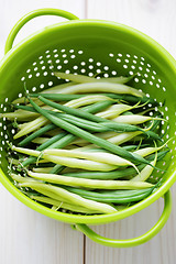 Image showing green and yellow beans