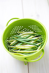 Image showing green and yellow beans