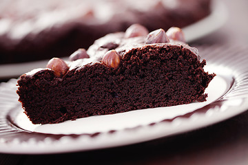 Image showing hazelnuts brownie 
