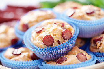 Image showing muffins with sausages