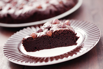 Image showing hazelnuts brownie 