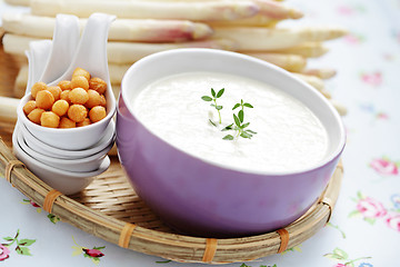 Image showing cream of asparagus soup