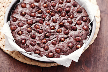 Image showing hazelnuts brownie 