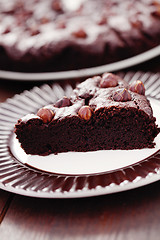 Image showing hazelnuts brownie 