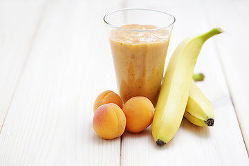 Image showing banana and apricot shake