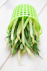 Image showing green and yellow beans