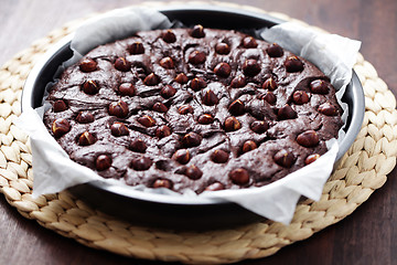 Image showing hazelnuts brownie 