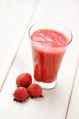 Image showing strawberry shake