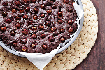 Image showing hazelnuts brownie 