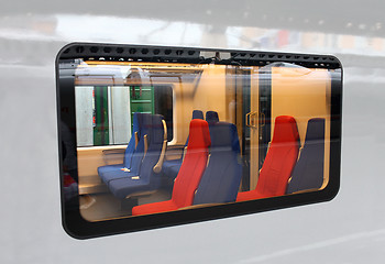 Image showing  train seats