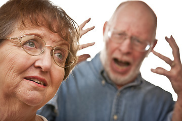 Image showing Senior Couple in an Argument