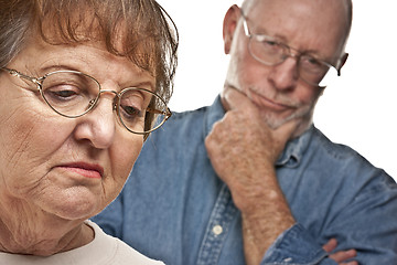 Image showing Senior Couple in an Argument