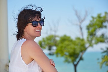 Image showing happy woman outdoor