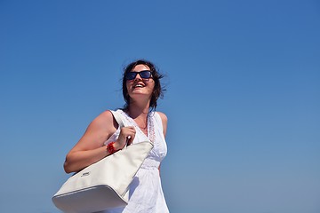 Image showing happy woman outdoor