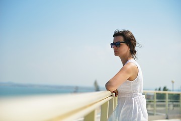 Image showing happy woman outdoor