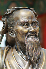 Image showing Sculpture of a wise man