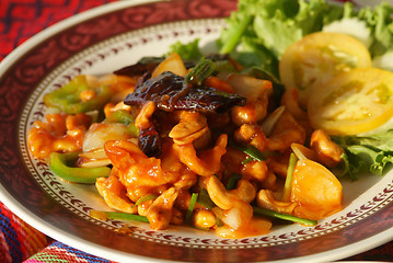 Image showing Chicken with cashew nuts