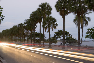 Image showing dusk on the malecon