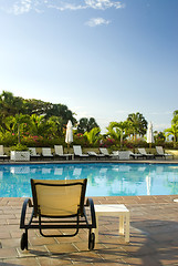 Image showing swimming pool at luxury hotel