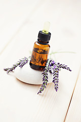 Image showing lavender essential oil 