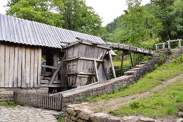 Image showing Old saw mill used for plank sawing in Etara, Bulgaria