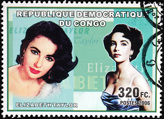 Image showing Elizabeth Taylor Stamp