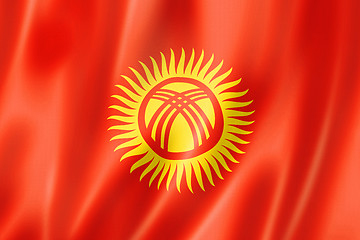 Image showing Kyrgyzstan flag