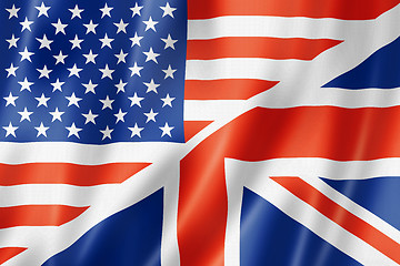 Image showing United States and British flag
