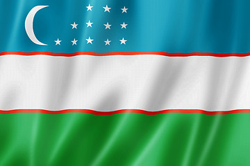 Image showing Uzbekistan flag