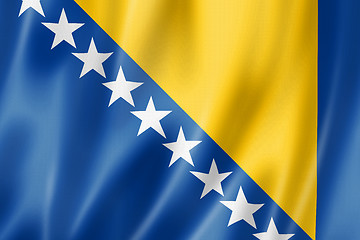 Image showing Bosnia and Herzegovinan flag